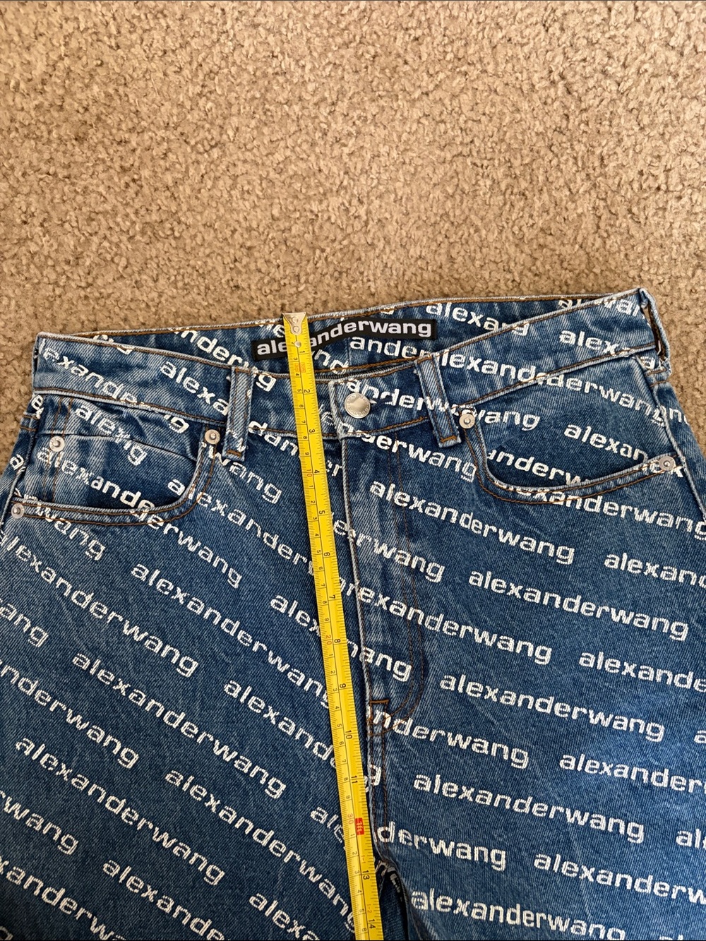 Alexander Wang Logo Jeans - Picture 8 of 10